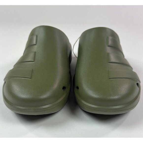Adidas Adicane Unisex Olive Green Closed Toe Slide Sandals HQ9917 - Picture 4 of 9